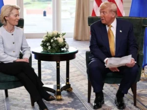 Трамп після розмови з фон дер Ляєн відклав торговельну війну з ЄС: що відомо про переговори США та Євросоюзу