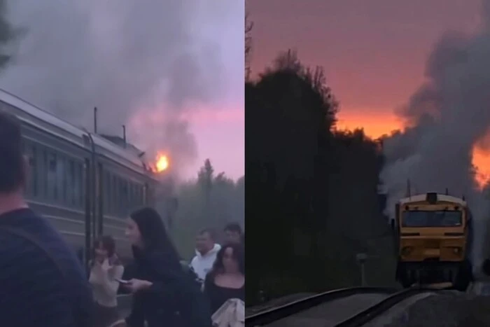 Passenger Train Catches Fire While in Motion in Latvia (Video)